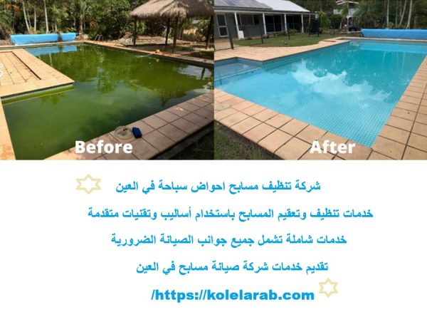 شركة تنظيف مسابح احواض سباحة في العين